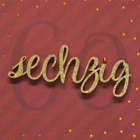 60. Geburtstag sechzig Lettering quadratische...