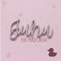 Geburt Baby Freudiges Ereignis Lettering quadratische...