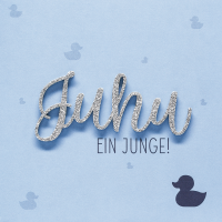 Geburt Baby Freudiges Ereignis Lettering quadratische...