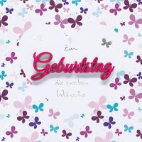 Geburtstag quadratische Glückwunschkarte mit...