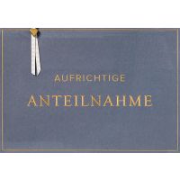 Trauer Kondolenz unverpackte Beileidskarte mit Umschlag...