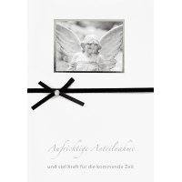 Trauer Kondolenz Beileidskarte mit Umschlag  Aufrichtige...