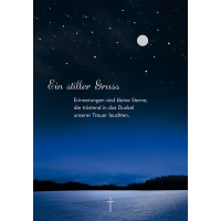 Trauer Kondolenz Beileidskarte mit Umschlag  Ein stiller...