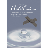 A Trauer Kondolenz Aufrichtige Anteilnahme Wassertropfen...