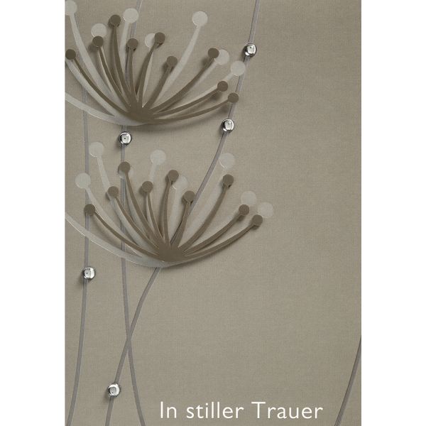 A Trauer Kondolenz Beileidskarte mit Umschlag  In stiller Trauer