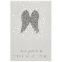 Trauer Kondolenz Beileidskarte mit Briefumschlag...