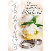 A Hochzeit Vermählung Glückwunschkarte mit...