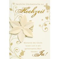 Hochzeit Vermählung Glückwunschkarte mit...