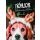 Weihnachten Miniklammer Glückwunschkarten Hund mit Rentierohren