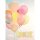 Danke - Klammerkarte – Mini-Karten - Glückwunschkarte im Format 5,5 x 7,5 cm mit Umschlag - Blumen - Bunte Luftballons