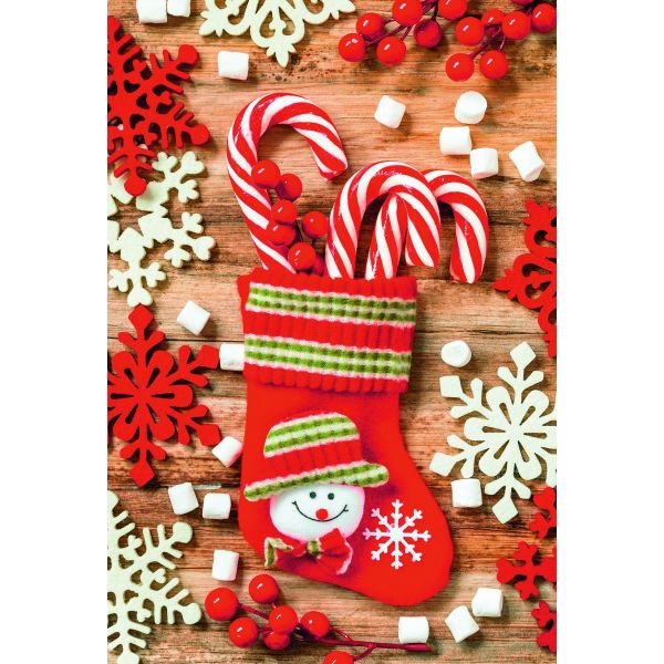 Weihnachten Ohne Text Fotokarte mit Briefumschlag Grußkarte Zuckerstangen im Weih