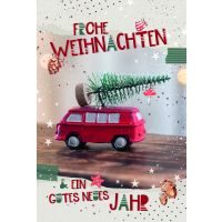 Weihnachten Glückwunschkarten Spielzeugbus mit...