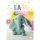 Geburt – Baby – Freudiges Ereignis - Glückwunschkarte im Format 11,5 x 17 cm mit Umschlag - Stoffelefant