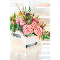 A Ohne Text Glückwunschkarte mit Umschlag Blumen