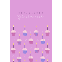 A Geburtstag Glückwunschkarte mit Umschlag Muffins...