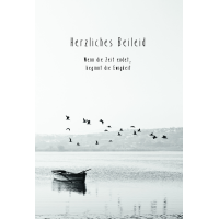 Trauer Beileid Kondolenz Trauerkarte mit Umschlag...