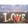 Hochzeit Glückwunschkarte mit Umschlag Love-Schriftzug