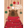 Weihnachten Glückwunschkarten Bär mit Pullover und Lichterkette, Weihnachtsbaumkugeln, Naturkarton