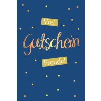 Gutscheinkarte Glückwunschkarte mit Umschlag Viel...