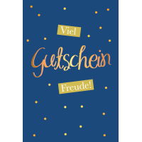 Gutscheinkarte Glückwunschkarte mit Umschlag Viel...