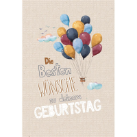 Geburtstag Glückwunschkarte mit Umschlag...