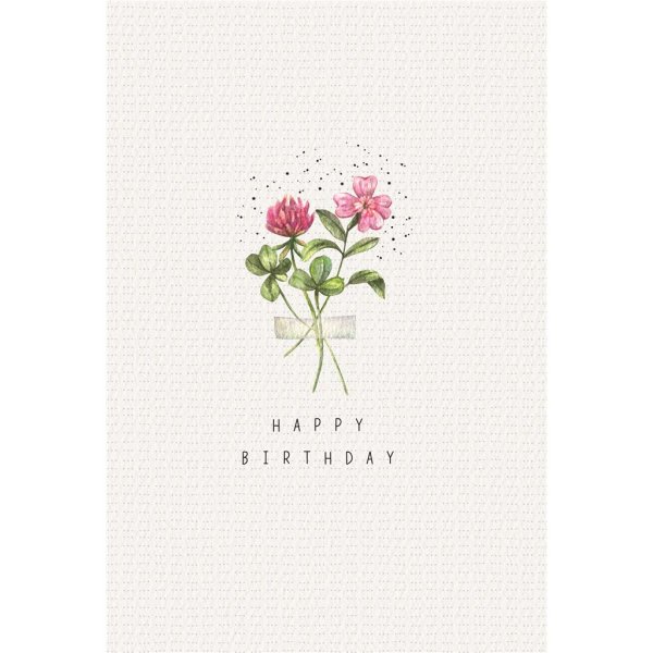 Geburtstag - Glückwunschkarte im Format 11,5 x 17 cm mit Umschlag - Blumen