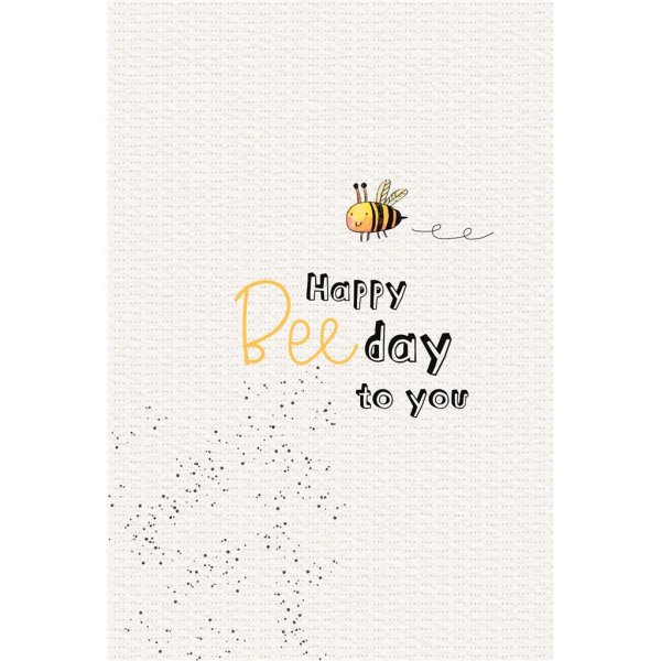 A - Geburtstag - Glückwunschkarte im Format 11,5 x 17 cm mit Umschlag - Biene