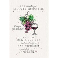 Geburtstag - Glückwunschkarte im Format 11,5 x 17 cm...