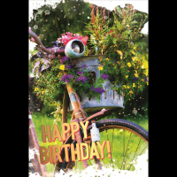 Geburtstag Glückwunschkarte mit Umschlag Blumen,...