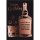 Geburtstag - Glückwunschkarte im Format 11,5 x 17 cm mit Umschlag - Whiskyflasche und Glas - mit rosefarbener Metallicfolie