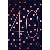 40. Geburtstag Glückwunschkarte mit Umschlag 40....