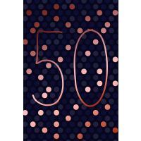 50. Geburtstag Glückwunschkarte mit Umschlag 50....