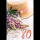 A 80. Geburtstag Karte mit Umschlag Blumen mit rosegoldener Metallicfolie