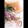 90. Geburtstag Karte mit Umschlag Blumen mit rosegoldener Metallicfolie