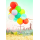 Ruhestand Glückwunschkarte mit Umschlag bunte Luftballons