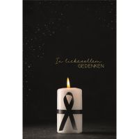 A Trauer Beileid Kondolenz Trauerkarte mit Umschlag...