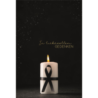 A Trauer Beileid Kondolenz Trauerkarte mit Umschlag...