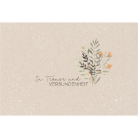 Trauer Beileid Kondolenzkarte mit Umschlag In Trauer und...