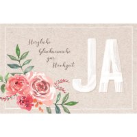 Hochzeit - Glückwunschkarte im Format 11,5 x 17 cm...