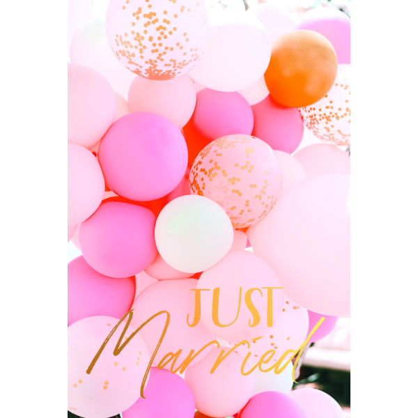 JBH Creations RIESIGE Geburtstagskarte Mit Luftballons – 22,9 X 30,5 Cm, Rot/gelb, Mit Umschlag