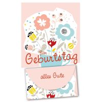 Geburtstag Geldkarte Glückwunschkarte mit Umschlag...