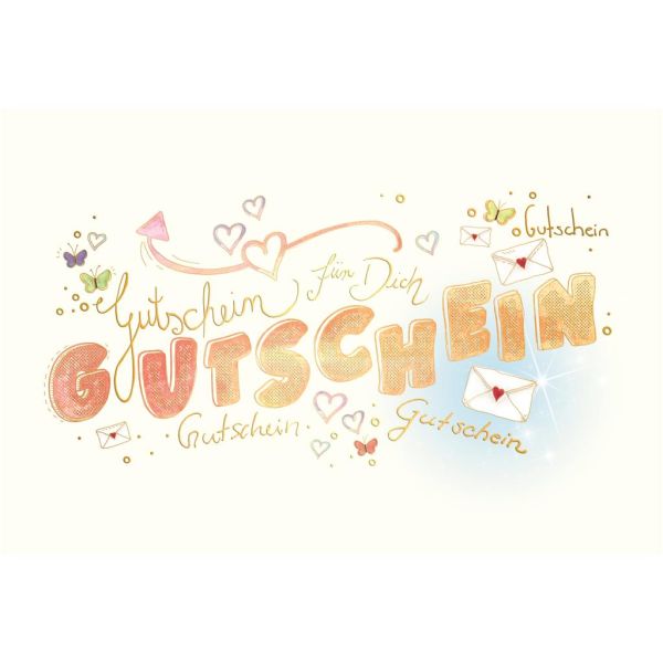 Gutscheinkarte Glückwunschkarte mit Umschlag Skorpion`s Art Gutschein