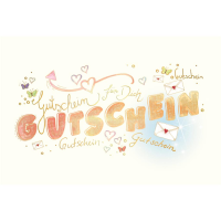 Gutscheinkarte Glückwunschkarte mit Umschlag...