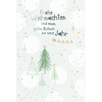 Weihnachten Glückwunschkarten Tannenbäume,...