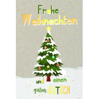 Weihnachten Grußkarte Glückwunschkarte mit...