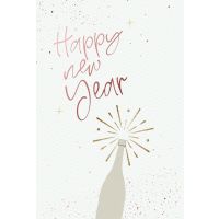 Neujahr Glückwunschkarten Champagnerflasche,...