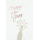 Neujahr Glückwunschkarten Champagnerflasche, Naturkarton, mit roségoldener Metallicfolie