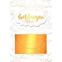 Geldkarte Glückwunschkarte mit Umschlag Wolke mit...
