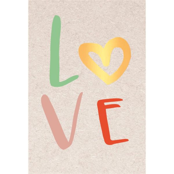 Allgemeine Wünsche Glückwunschkarte mit Umschlag Liebe Schriftkarte mit Goldfolie