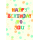Geburtstagskarte Glückwunschkarte mit Umschlag Bunte Tupfen Happy Birthday